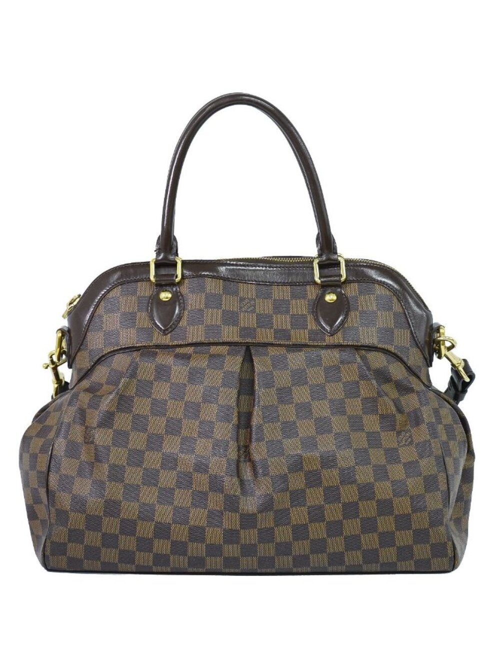 Louis Vuitton LV Trevi GM Damier Ebene 2-Way Shoulder Bag Brown Bitton